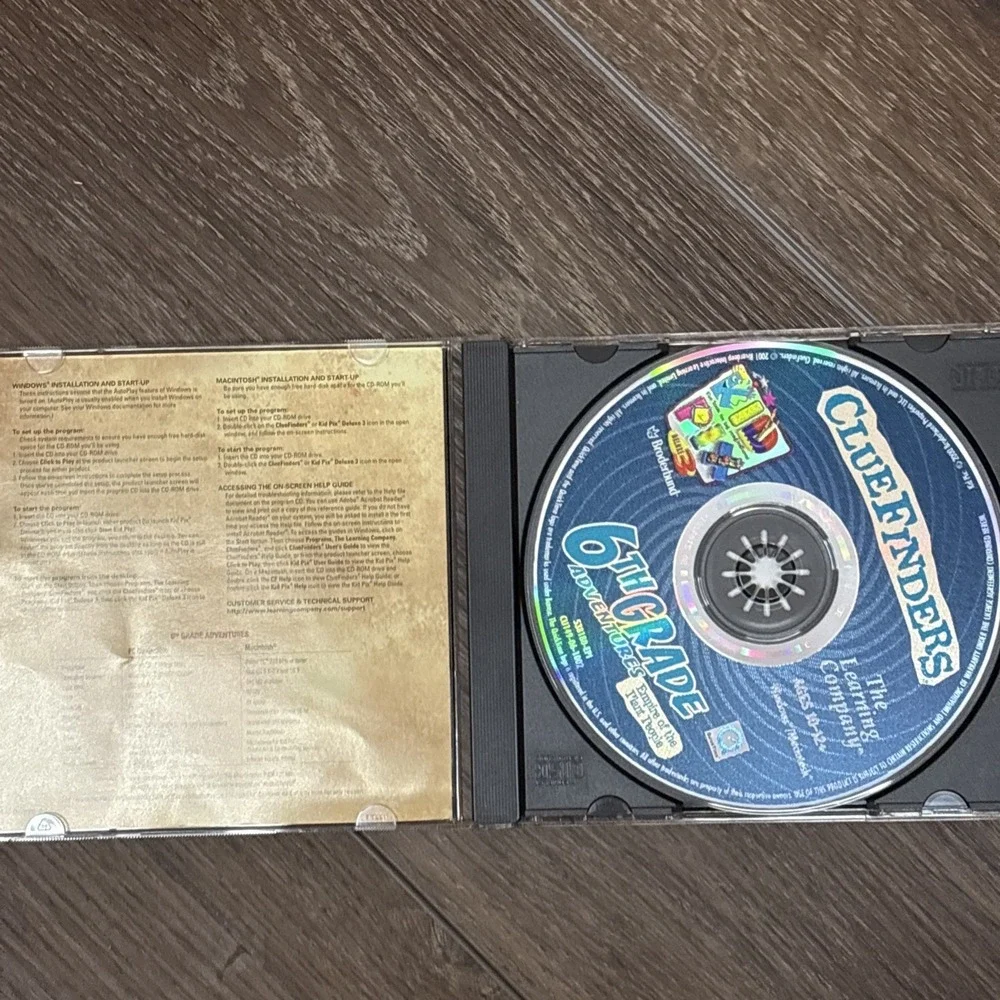 ClueFinders 6th Grade Adventures Empire‎ Of The Plant People PC/Mac CD-ROM 2001